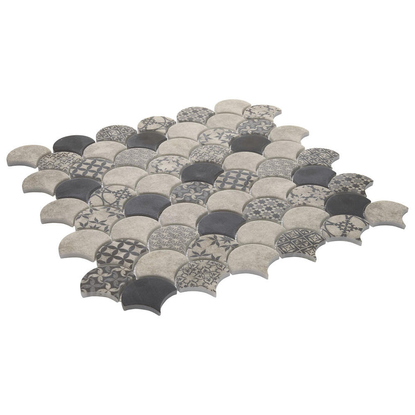 Mosaico Scallop Gray 12''x13'' | 11XCaja
